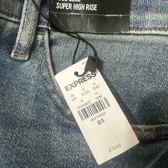 Express Super High Rise Denim - Picture 2 of 3